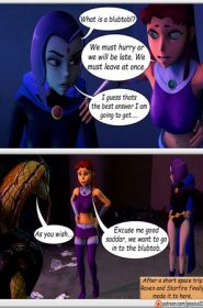 Teen Titans- Raven and Starfire and The alien gloryhole- xyz