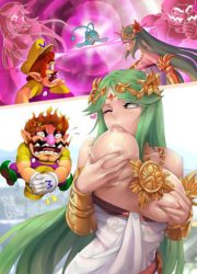 [TSFSingularity] Palutena & Wario bodyswap (Super Smash Bros.)