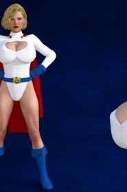 Power Girl in a Fuck Machine (1)